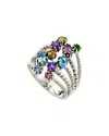 Samuel B. Sterling Silver 1.51 Ct. Tw. Gemstone Ring
