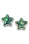 Samuel B. Sterling Silver Abalone Star Stud Earrings