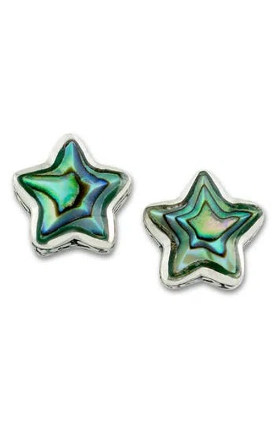 Samuel B. Sterling Silver Abalone Star Stud Earrings
