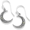 Samuel B. Sterling Silver & 18k Crescent Moon Earrings In Silver And Gold