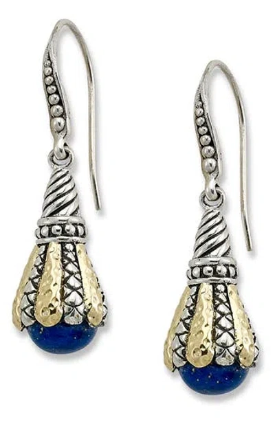 Samuel B. Sterling Silver & 18k Gold Drop Earrings In Metallic