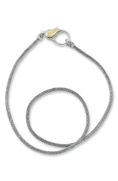 Samuel B. Sterling Silver & 18k Gold Woven Chain Necklace In Multi