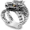 Samuel B. Sterling Silver & 18k Yellow Gold Dragon Ring