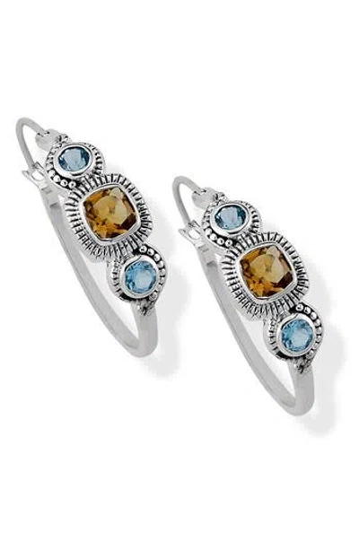 Samuel B. Sterling Silver & Semiprecious Stone Earrings In Metallic
