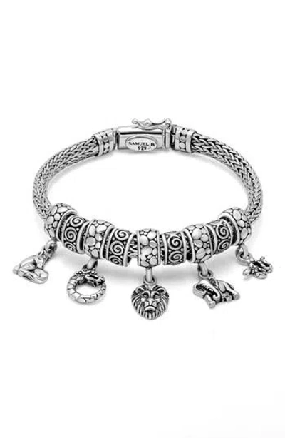 Samuel B. Sterling Silver Animal Charm Bracelet