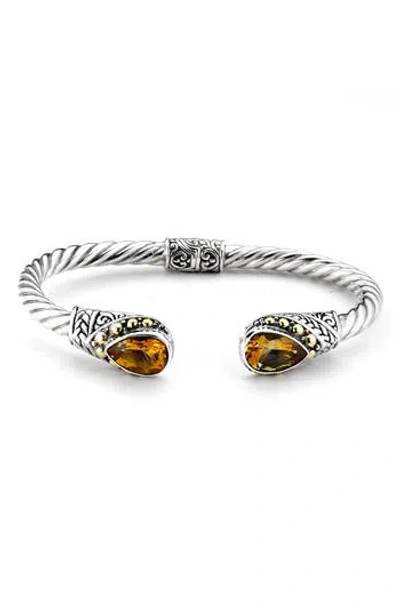 Samuel B. Sterling Silver Bangle In Transparent