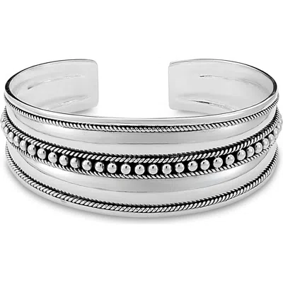 Samuel B. Sterling Silver Beaded Cuff Bracelet