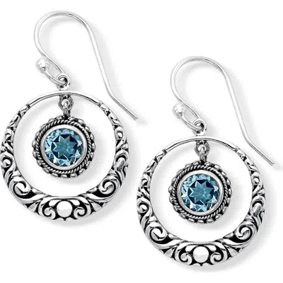 Samuel B. Sterling Silver Blue Topaz Drop Earrings