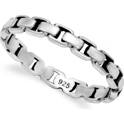 Samuel B. Sterling Silver Box Chain Ring