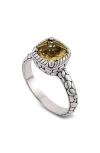 Samuel B. Silver 3.25 Ct. Tw. Citrine Ring In Yellow