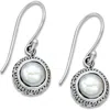 Samuel B. Sterling Silver Freshwater Pearl Drop Earrings In White