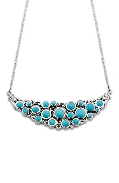 SAMUEL B. SAMUEL B. STERLING SILVER GEMSTONE BIB NECKLACE