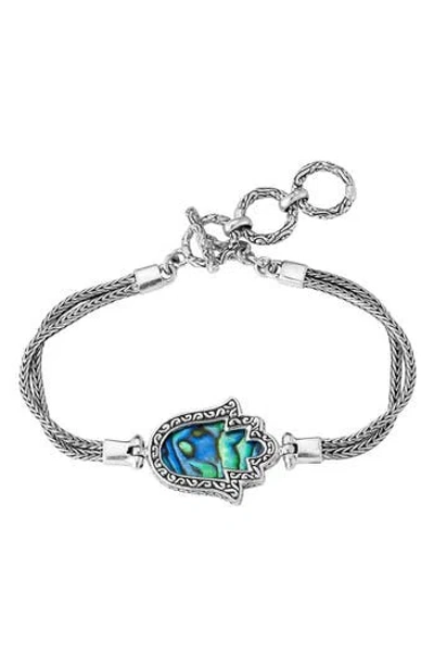 Samuel B. Sterling Silver Hamsa Toggle Bracelet In Metallic