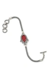 Samuel B. Sterling Silver Hamsa Toggle Bracelet In Metallic