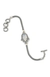 Samuel B. Sterling Silver Hamsa Toggle Bracelet In Metallic