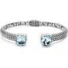Samuel B. Sterling Silver Hinge Bangle In Metallic
