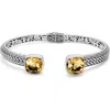 Samuel B. Sterling Silver Hinge Bangle In Yellow