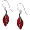 Samuel B. Sterling Silver Leaf Drop Earrings