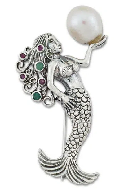 Samuel B. Sterling Silver Mermaid Pendant In Metallic