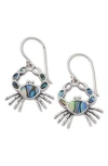 Samuel B. Sterling Silver Mother Of Pearl Crab Earrings In Multi