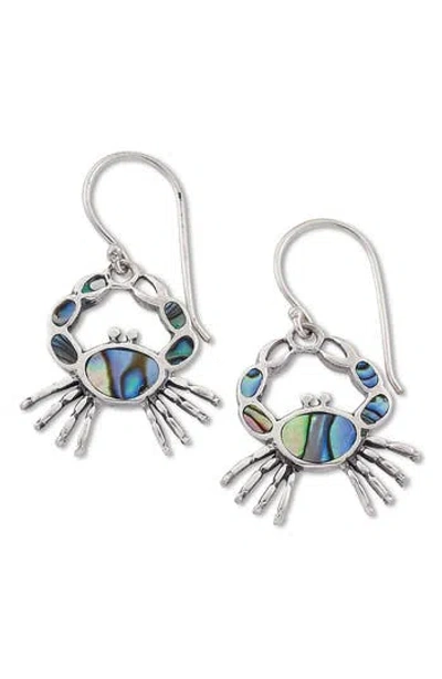 Samuel B. Sterling Silver Mother Of Pearl Crab Earrings In Multi