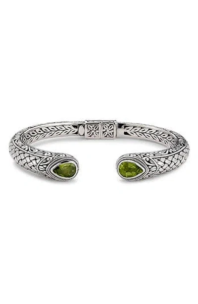 SAMUEL B. SAMUEL B. STERLING SILVER PERIDOT BANGLE