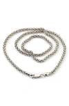 Samuel B. Sterling Silver Popcorn Chain Necklace In Silver