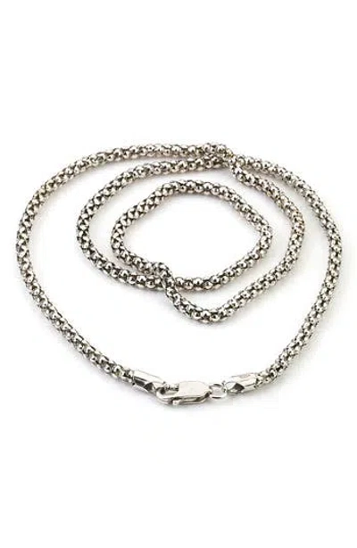 Samuel B. Sterling Silver Popcorn Chain Necklace