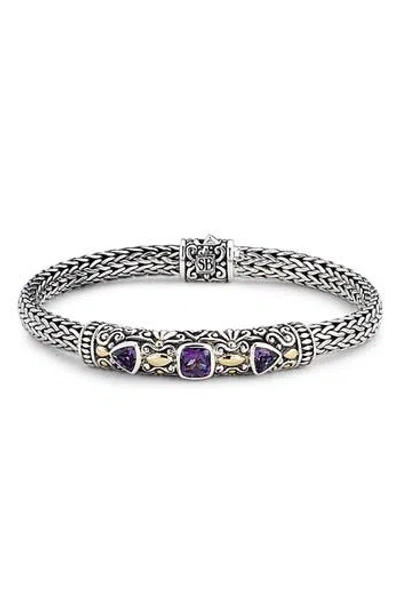 Samuel B. Sterling Silver Rope Bracelet In Purple