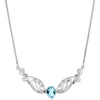 Samuel B. Sterling Silver Semiprecious Stone Pendant Necklace In Blue