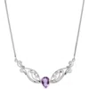 Samuel B. Sterling Silver Semiprecious Stone Pendant Necklace In Purple