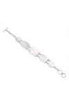 Samuel B. Silver Pearl Toggle Bracelet In Silver