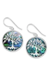 Samuel B. Sterling Silver Tree Of Life Drop Earrings In Metallic