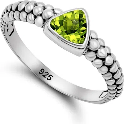 Samuel B. Stone Trillion Ring In Green