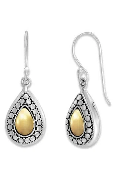 Samuel B. Tear Drop Earrings In Silver And Gold