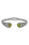 Samuel B. Tipped Two-tone Bangle In Metallic
