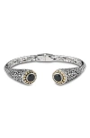 Samuel B. Tipped Two-tone Bangle In Metallic