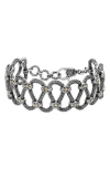 Samuel B. Tulang Naga Two-tone Woven Chain Bracelet In Metallic