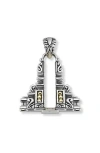 Samuel B. Two-tone Bali Temple Pendant In Silver And Gold
