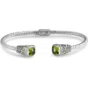 Samuel B. Two-tone Bangle Cuff Bracelet In Green