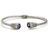 Samuel B. Two-tone Bangle Cuff Bracelet In Purple