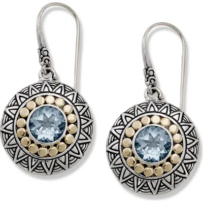 Samuel B. Two-tone Disc Drop Earrings In Metallic