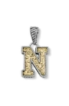 Samuel B. Two-tone Initial Pendant In Gold