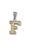Samuel B. Two-tone Initial Pendant In Gold