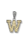 Samuel B. Two-tone Initial Pendant In Gold