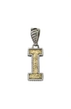 Samuel B. Two-tone Initial Pendant In Gold