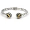 Samuel B. Woven Bangle In Silver