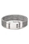 Samuel B. Woven Chain Bracelet In Silver