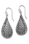 Samuel B. Woven Drop Earrings In Silver