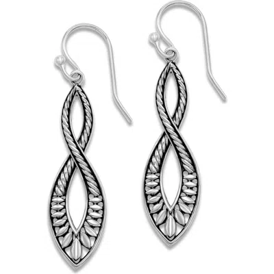 Samuel B. Woven Drop Earrings In Silver